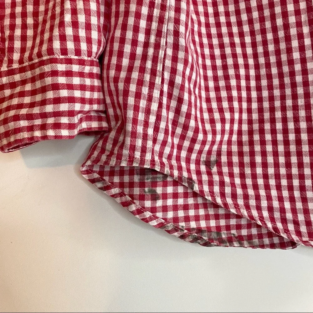 Vintage Acme Clothing Co All American Classic Plaid Embroidered Button Up Size M - Picture 7 of 10